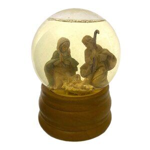 Musical Fontanini Nativity Glitterdome Globe Plays "O Holy Night"